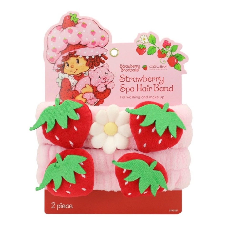 Strawberry Shortcake X Celavi- Spa Hair Band Set